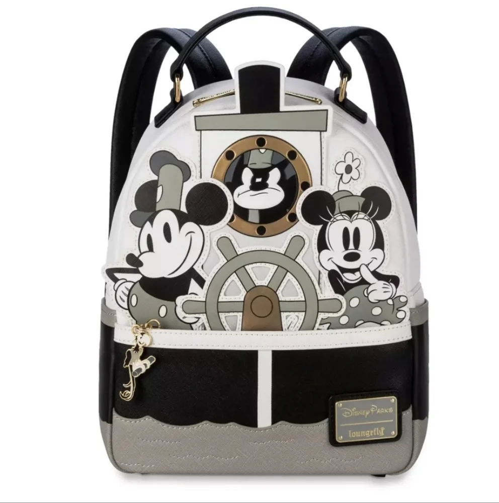 Disney Parks Loungefly Steamboat Willie Backpack NWOT